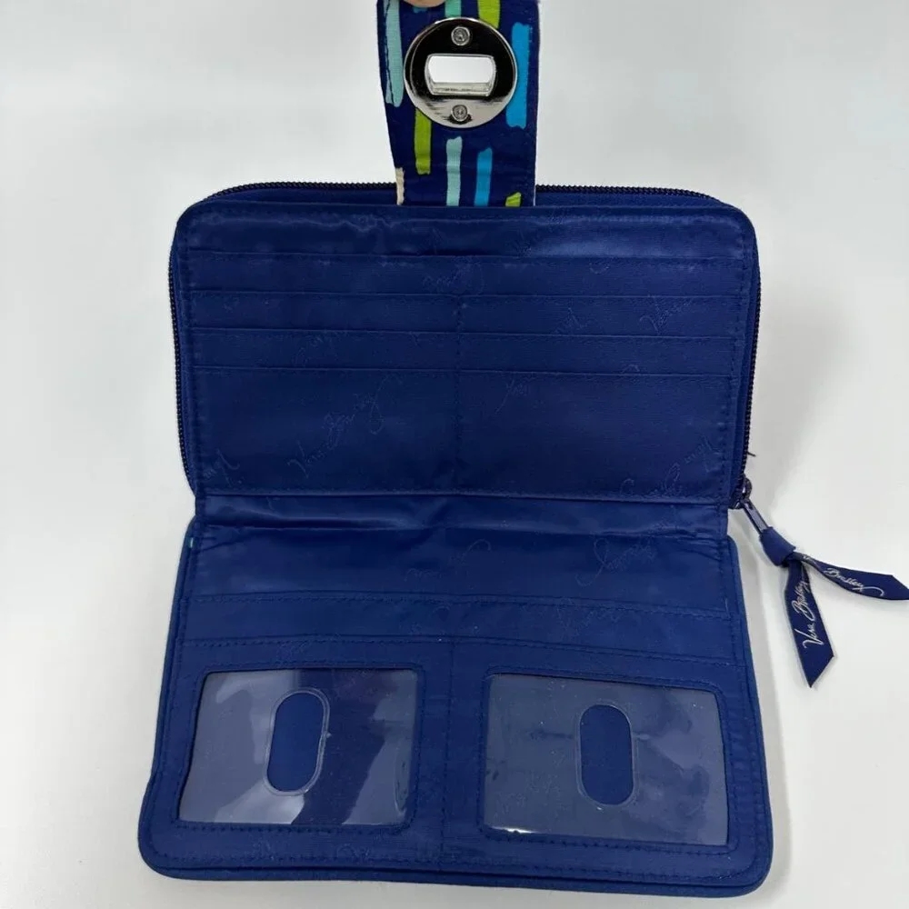 Vera Bradley Turnlock Wallet Katalina Showers Zip Around Organize